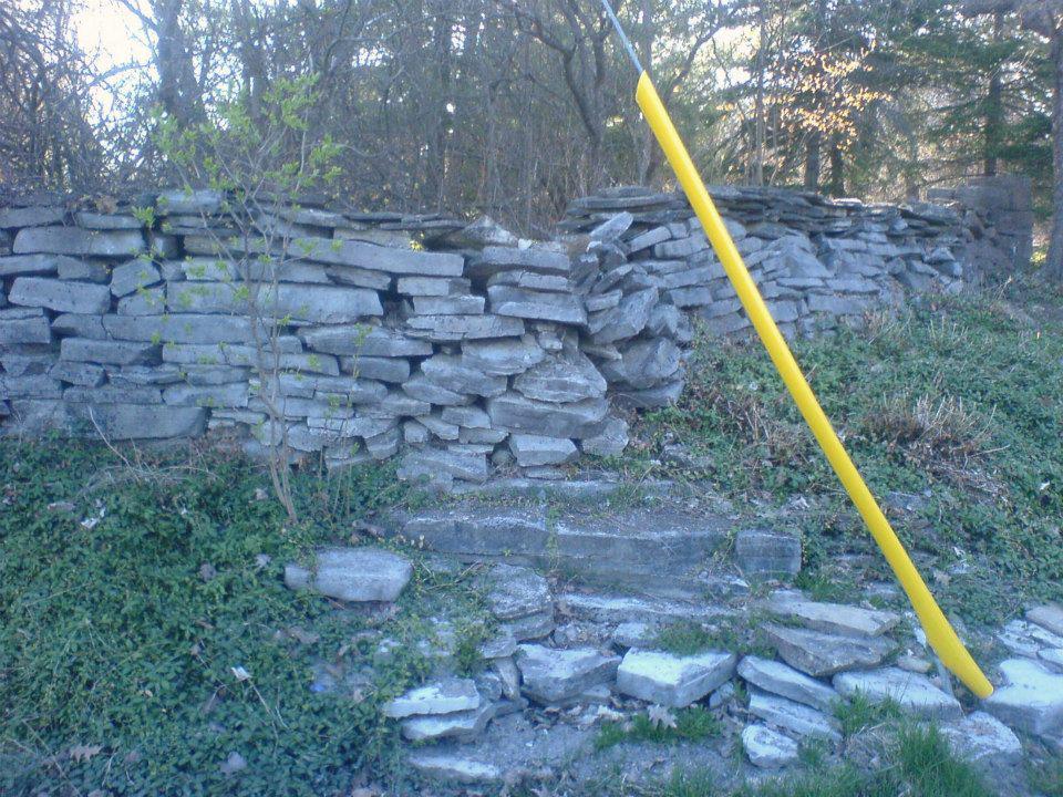 eastern ontario limestone wall rebuild