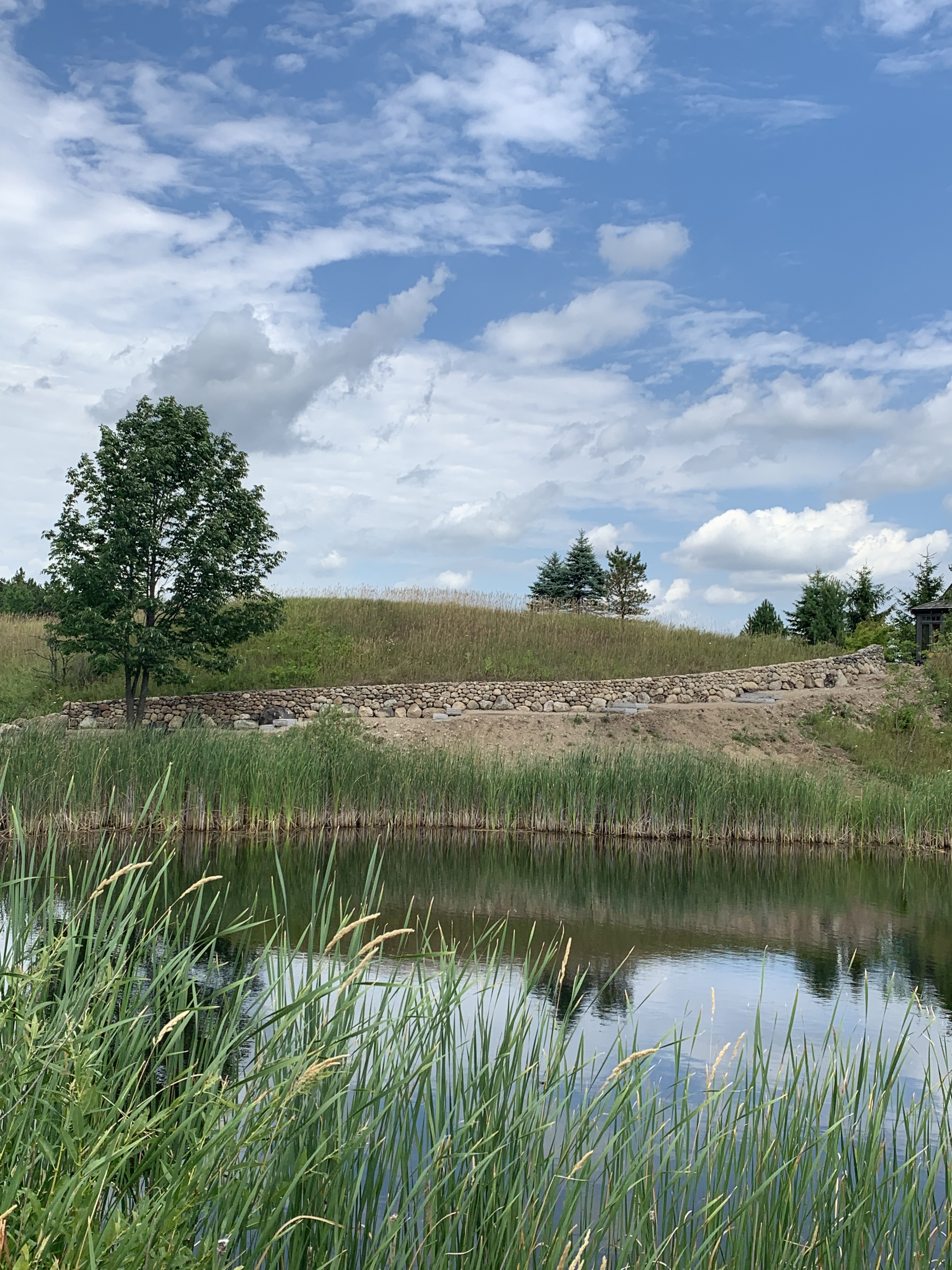 dry stone retaining wall caledon ontario