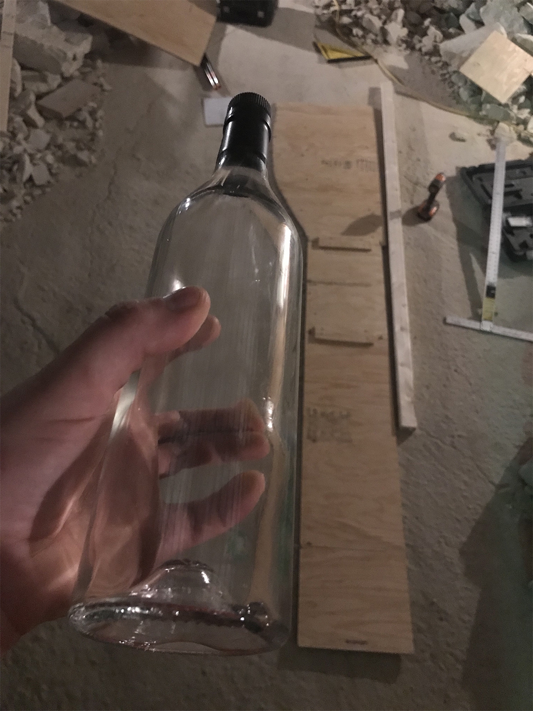 willibald distillery stone bottle sculpture